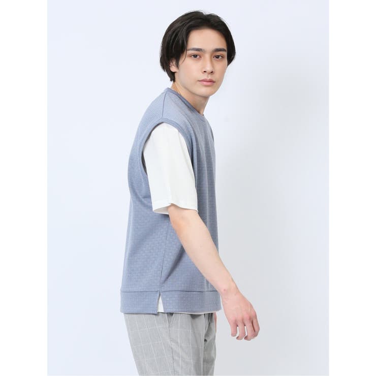 クルーネックベスト&半袖Tシャツ アンサンブル | TAKA-Q MEN | 詳細画像27 