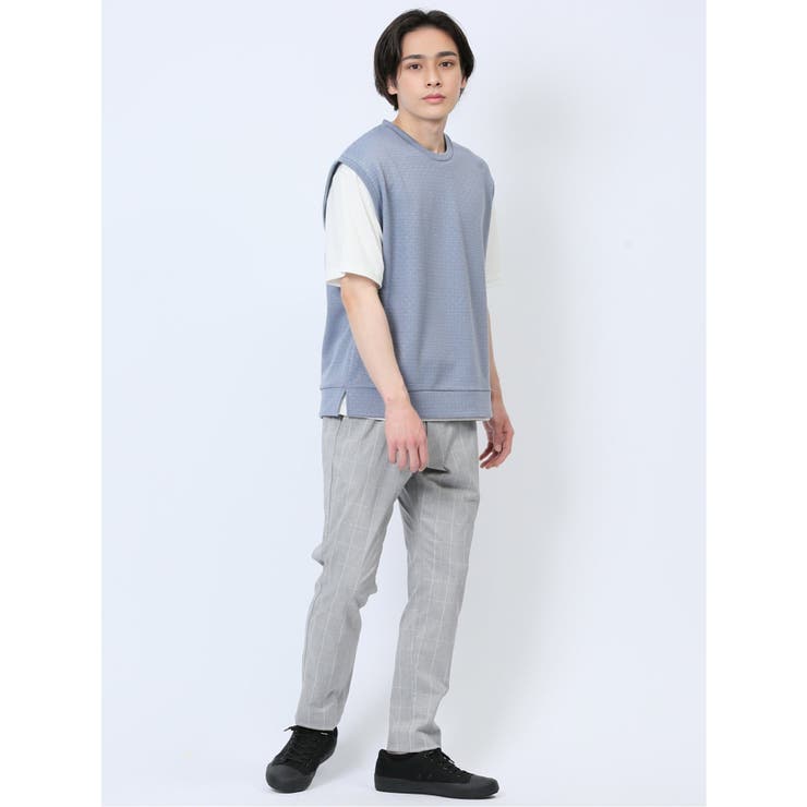 クルーネックベスト&半袖Tシャツ アンサンブル | TAKA-Q MEN | 詳細画像28 