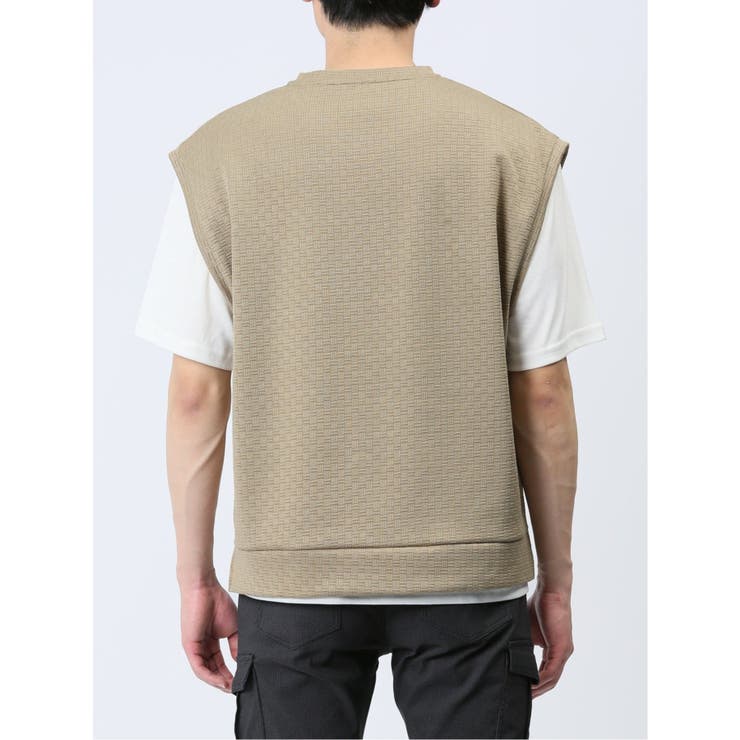 クルーネックベスト&半袖Tシャツ アンサンブル | TAKA-Q MEN | 詳細画像8 