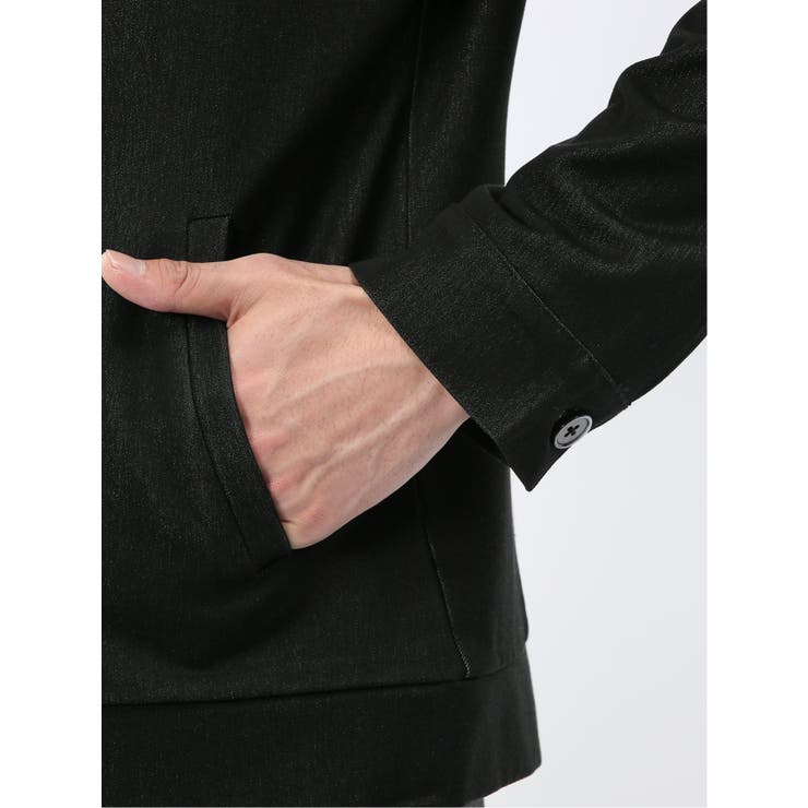 ストレッチ デニムジャージ シングル ライダース | TAKA-Q MEN | 詳細画像11 