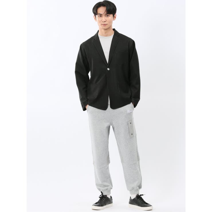 ストレッチ デニムジャージ 1ボタン ジャケット | TAKA-Q MEN | 詳細画像5 