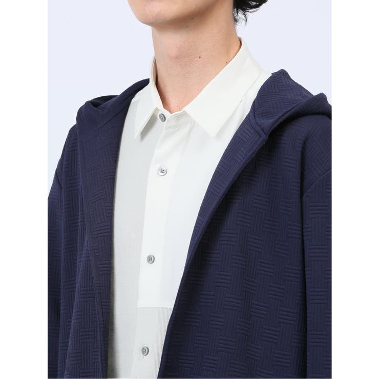 ふくれチェックジャガード フーディガン | TAKA-Q MEN | 詳細画像31 