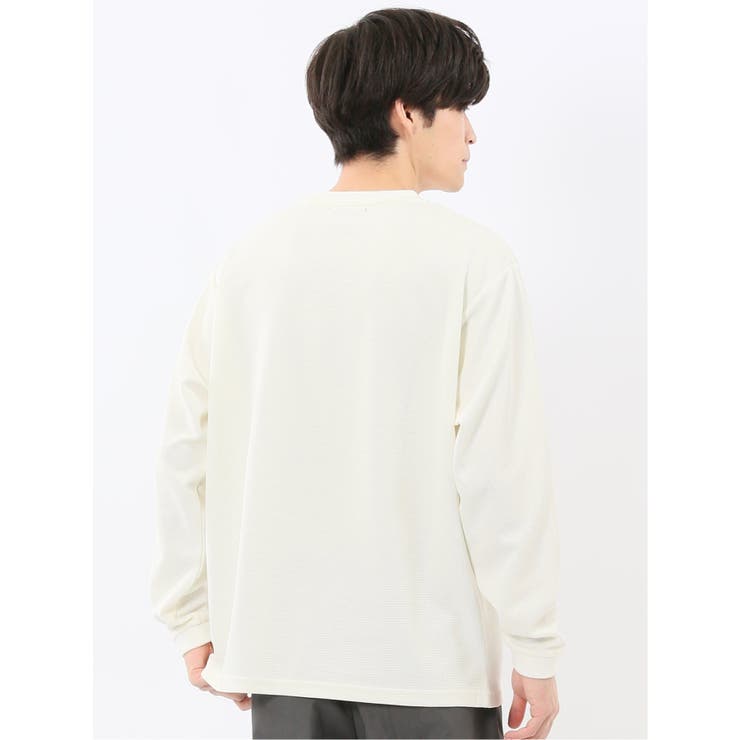 ストレッチ ワッフル クルー長袖プルオーバー | TAKA-Q MEN | 詳細画像3 