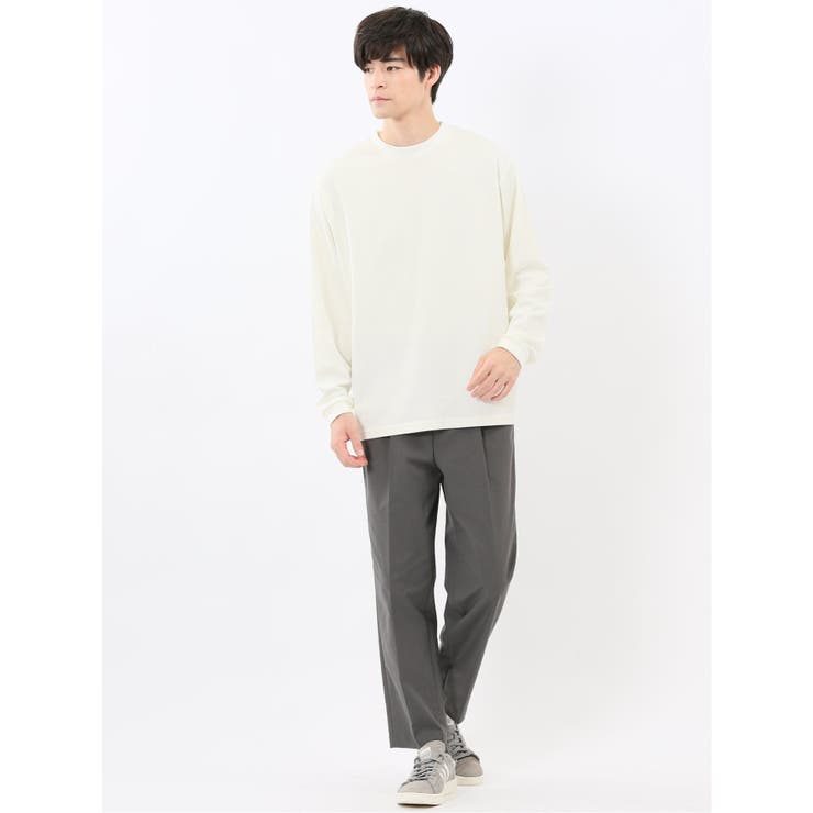 ストレッチ ワッフル クルー長袖プルオーバー | TAKA-Q MEN | 詳細画像5 
