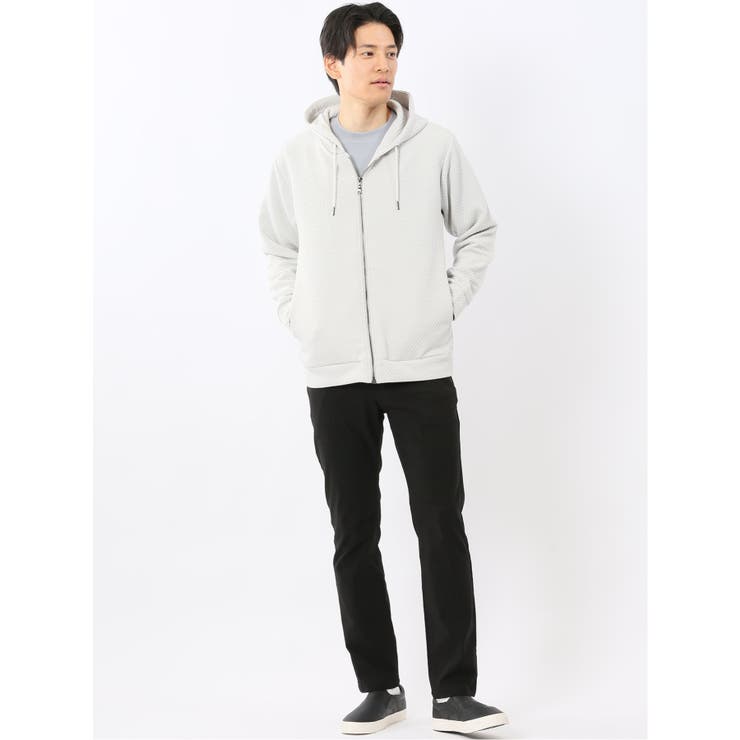 ふくれジャガード 長袖ジップパーカー | TAKA-Q MEN | 詳細画像5 