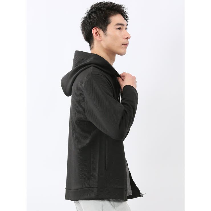 ストレッチ ブリスターツイル フルジップパーカー | TAKA-Q MEN | 詳細画像4 