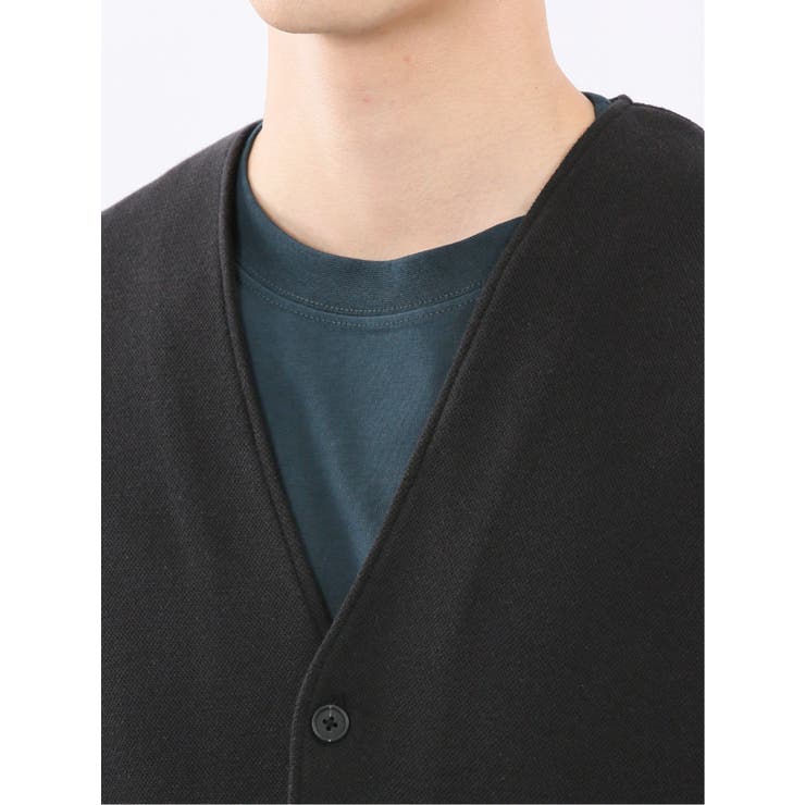 ダブルフェイスカノコ Vネックカーディガン | TAKA-Q MEN | 詳細画像9 
