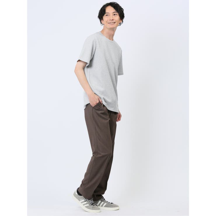 杢ワッフル クルーネック半袖Tシャツ | TAKA-Q MEN | 詳細画像5 