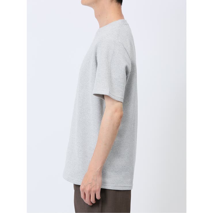 杢ワッフル クルーネック半袖Tシャツ | TAKA-Q MEN | 詳細画像7 