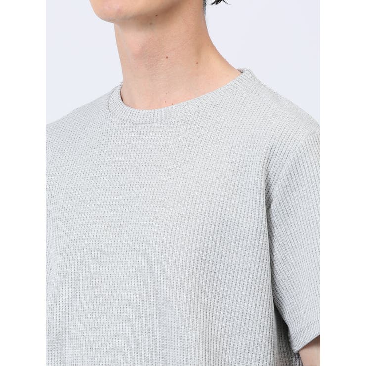杢ワッフル クルーネック半袖Tシャツ | TAKA-Q MEN | 詳細画像9 