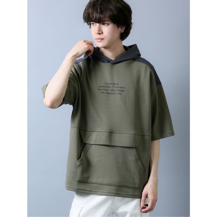 配色切替 ベルト使い半袖プルパーカー 品番 Tkqj Taka Q Men タカキュー のメンズファッション 通販 Shoplist ショップリスト