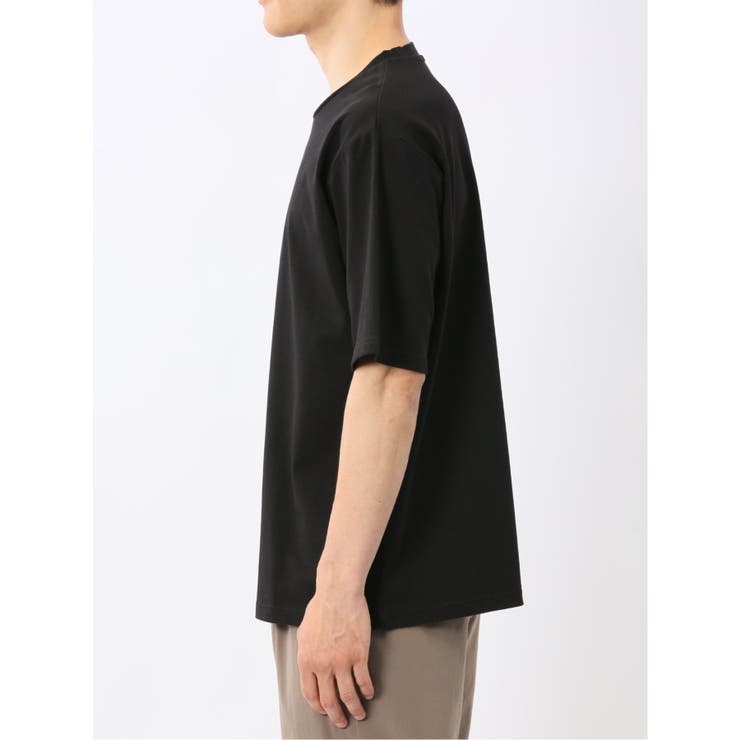 綿100% ロゴ刺繍 クルーネック半袖Tシャツ | TAKA-Q MEN | 詳細画像21 