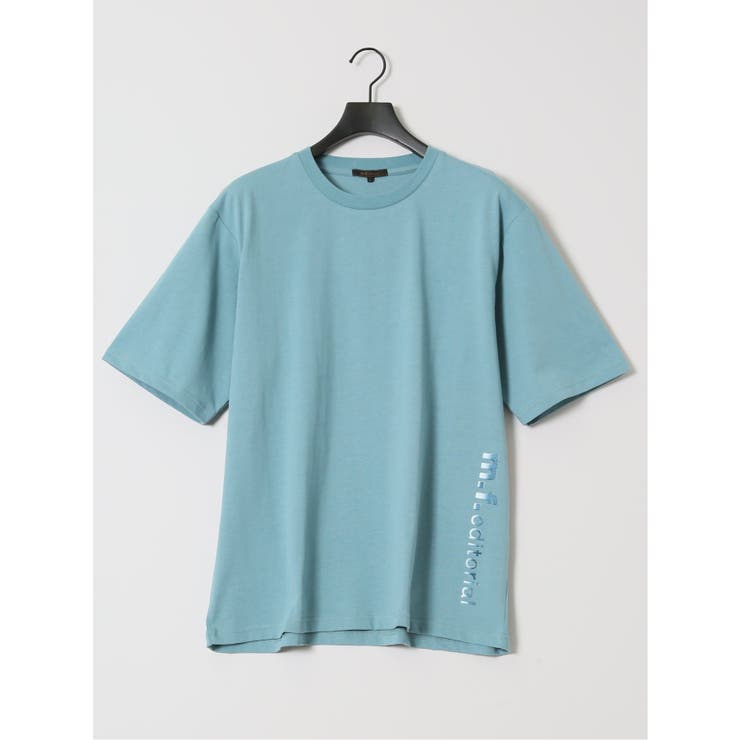 綿100% ロゴ刺繍 クルーネック半袖Tシャツ | TAKA-Q MEN | 詳細画像41 