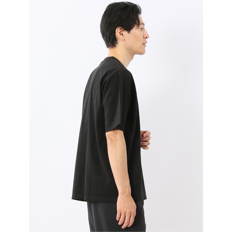 綿100% ロゴ刺繍 クルーネック半袖Tシャツ | TAKA-Q MEN | 詳細画像5 