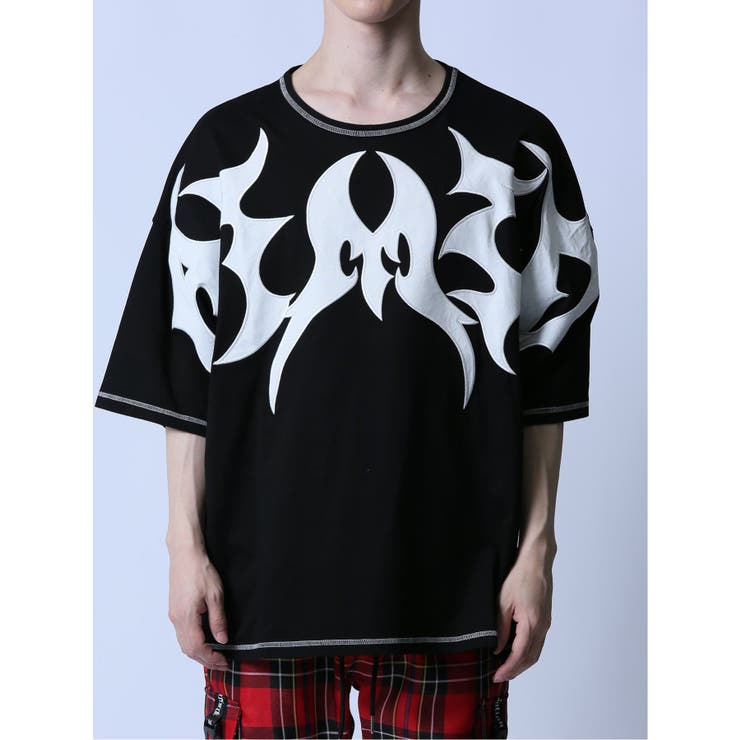 SD×PSYCHONATION トライバルロゴ クルー半袖Tシャツ[品番