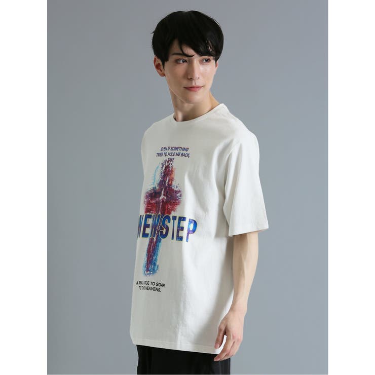 バンド クルーネック半袖ルーズTシャツ | TAKA-Q MEN | 詳細画像12 