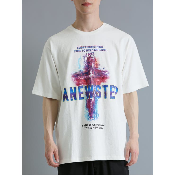 バンド クルーネック半袖ルーズTシャツ | TAKA-Q MEN | 詳細画像15 