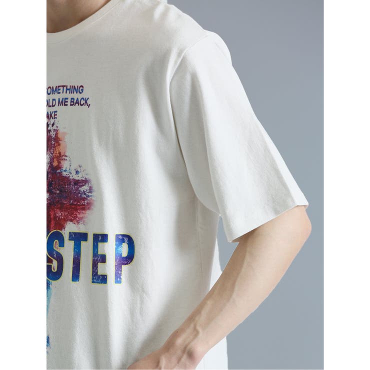バンド クルーネック半袖ルーズTシャツ | TAKA-Q MEN | 詳細画像19 