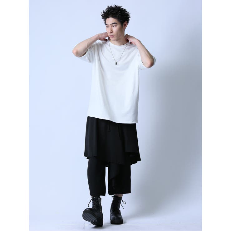 ネックレス付き クルーネック半袖Tシャツ[品番：TKQJ0022192