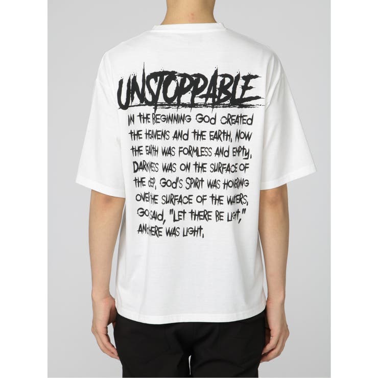 英字ロゴ クルーネック ルーズ半袖Tシャツ | TAKA-Q MEN | 詳細画像21 