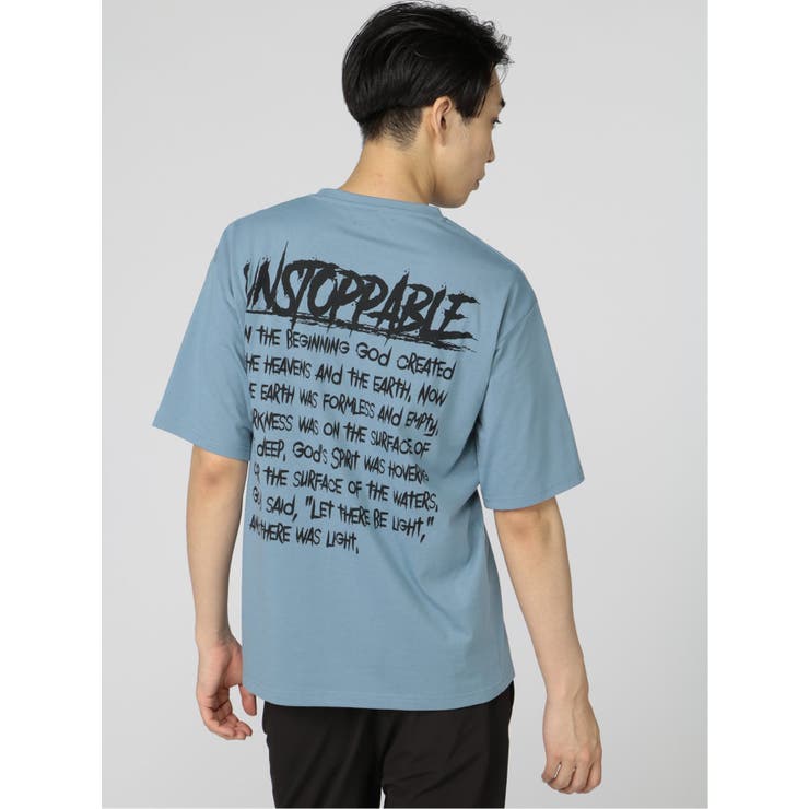 英字ロゴ クルーネック ルーズ半袖Tシャツ | TAKA-Q MEN | 詳細画像28 