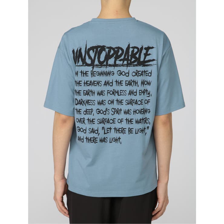 英字ロゴ クルーネック ルーズ半袖Tシャツ | TAKA-Q MEN | 詳細画像33 