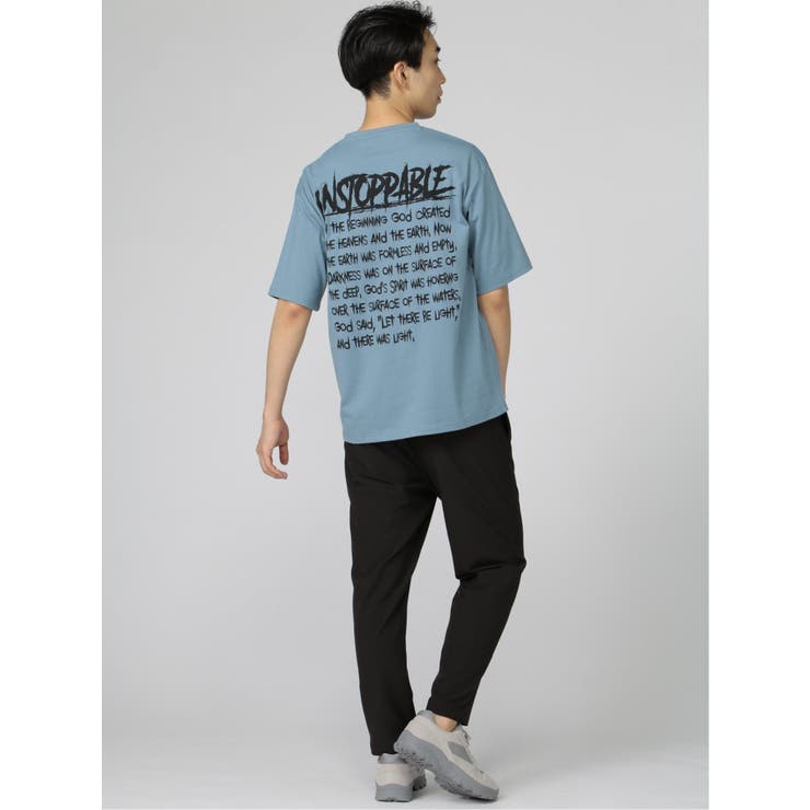 英字ロゴ クルーネック ルーズ半袖Tシャツ | TAKA-Q MEN | 詳細画像37 