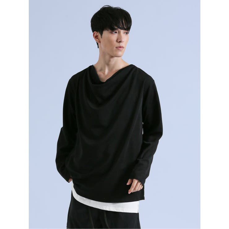 05黒 | SHELLAC×SD 長袖Ｔシャツ+タンク アンサンブル | TAKA-Q MEN