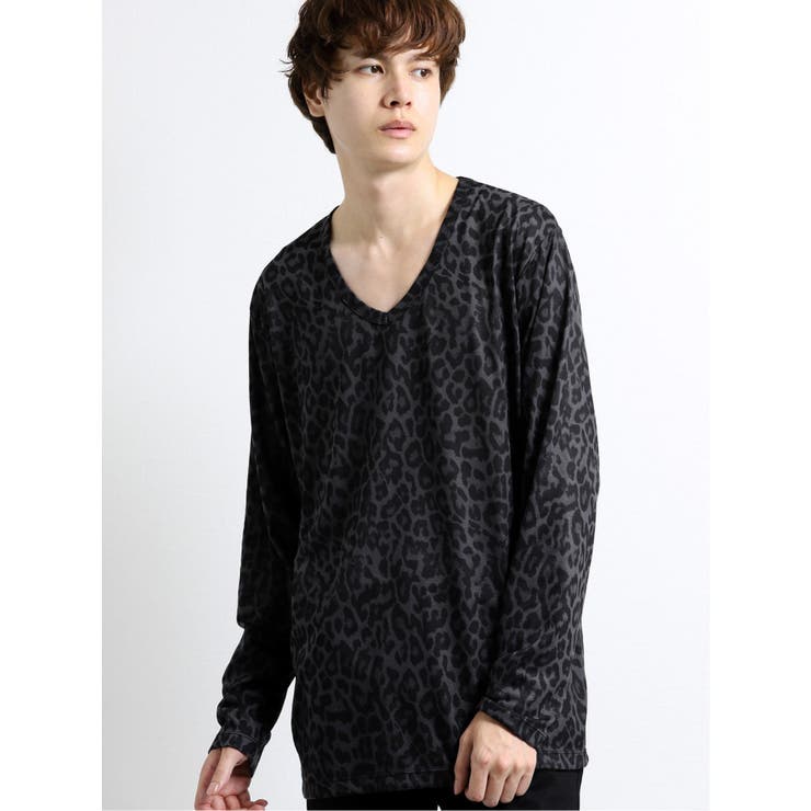 SHELLAC英文字 ロゴ Vネック 半袖 カットソー Tシャツ ブラック SHELLAC英文字 ロゴ Vネック 半袖 カットソー Tシャツ ブラック
