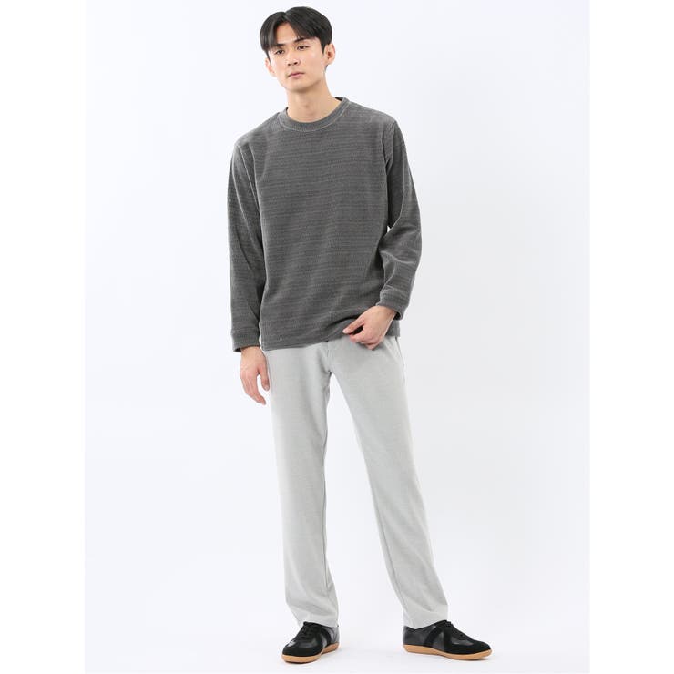 ストレッチ モールジャガード クルーネック長袖Tシャツ | TAKA-Q MEN | 詳細画像15 