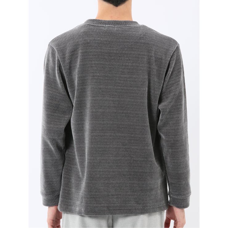 ストレッチ モールジャガード クルーネック長袖Tシャツ | TAKA-Q MEN | 詳細画像18 