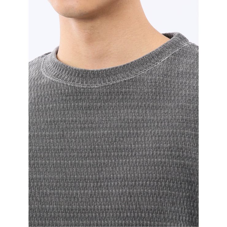 ストレッチ モールジャガード クルーネック長袖Tシャツ | TAKA-Q MEN | 詳細画像19 