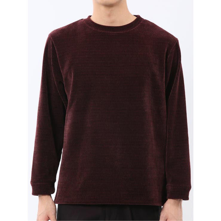 ストレッチ モールジャガード クルーネック長袖Tシャツ | TAKA-Q MEN | 詳細画像25 