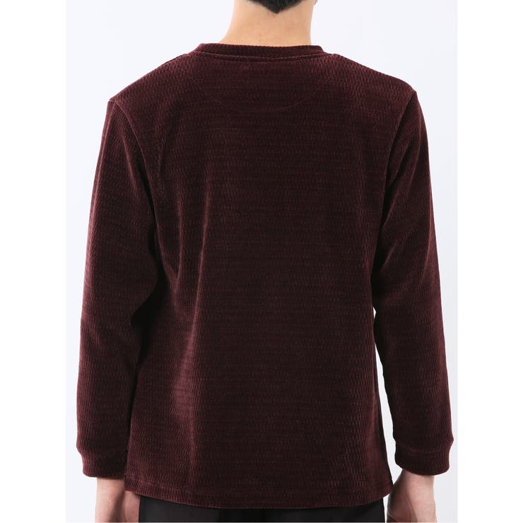 ストレッチ モールジャガード クルーネック長袖Tシャツ | TAKA-Q MEN | 詳細画像27 