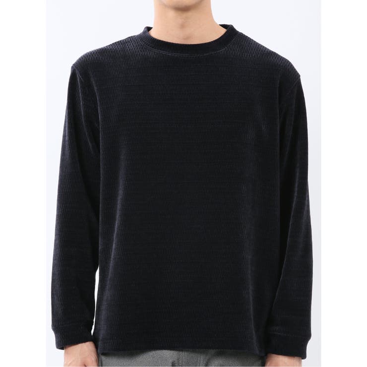 ストレッチ モールジャガード クルーネック長袖Tシャツ | TAKA-Q MEN | 詳細画像34 