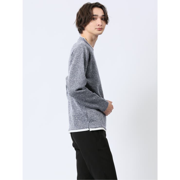 メランジ裏起毛 クルーネック長袖Tシャツ | TAKA-Q MEN | 詳細画像15 