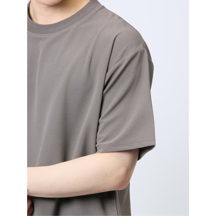 ふくれストライプ クルーネック半袖Tシャツ | TAKA-Q MEN | 詳細画像14 