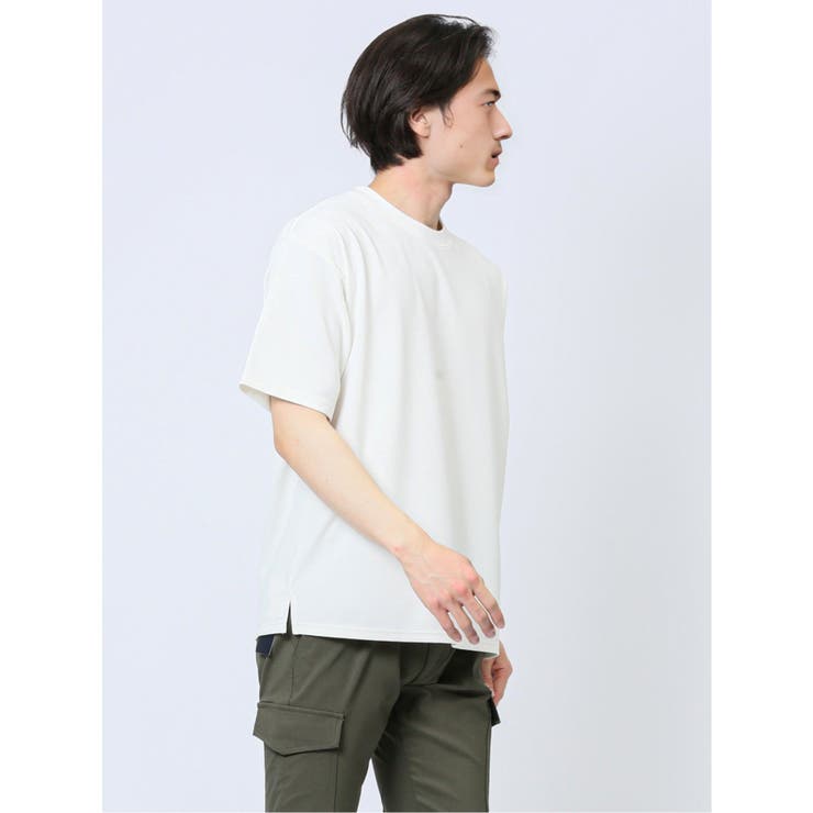 ふくれストライプ クルーネック半袖Tシャツ | TAKA-Q MEN | 詳細画像17 