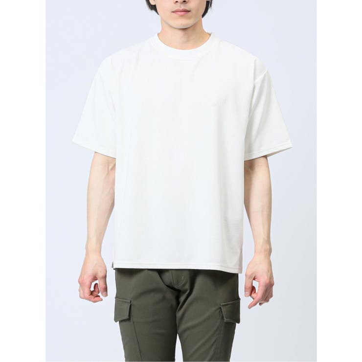 ふくれストライプ クルーネック半袖Tシャツ | TAKA-Q MEN | 詳細画像18 