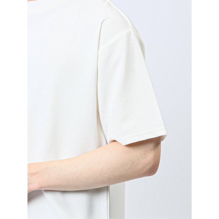 ふくれストライプ クルーネック半袖Tシャツ | TAKA-Q MEN | 詳細画像22 