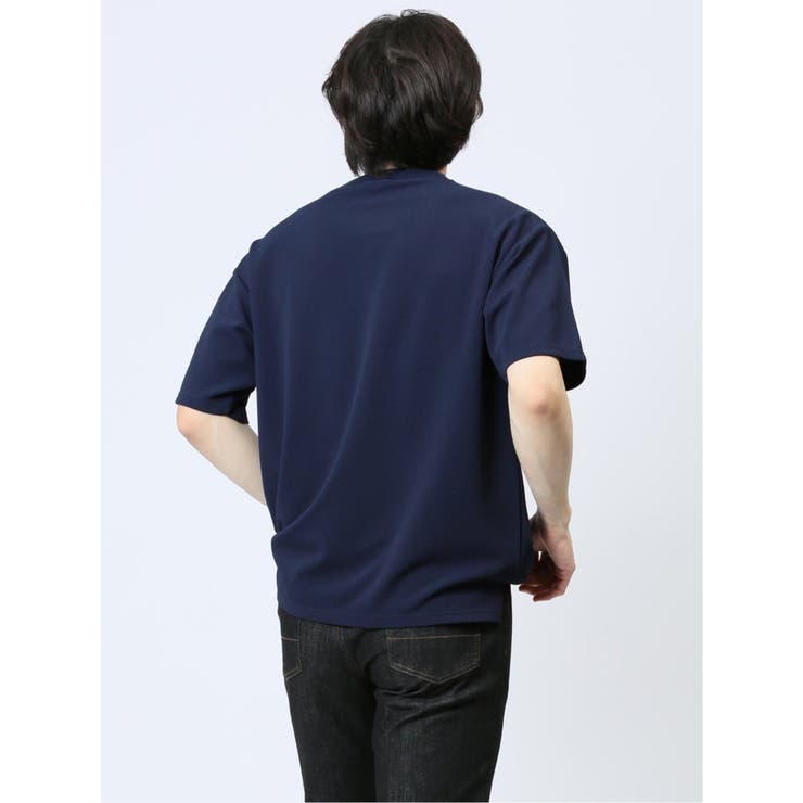 ふくれストライプ クルーネック半袖Tシャツ | TAKA-Q MEN | 詳細画像32 