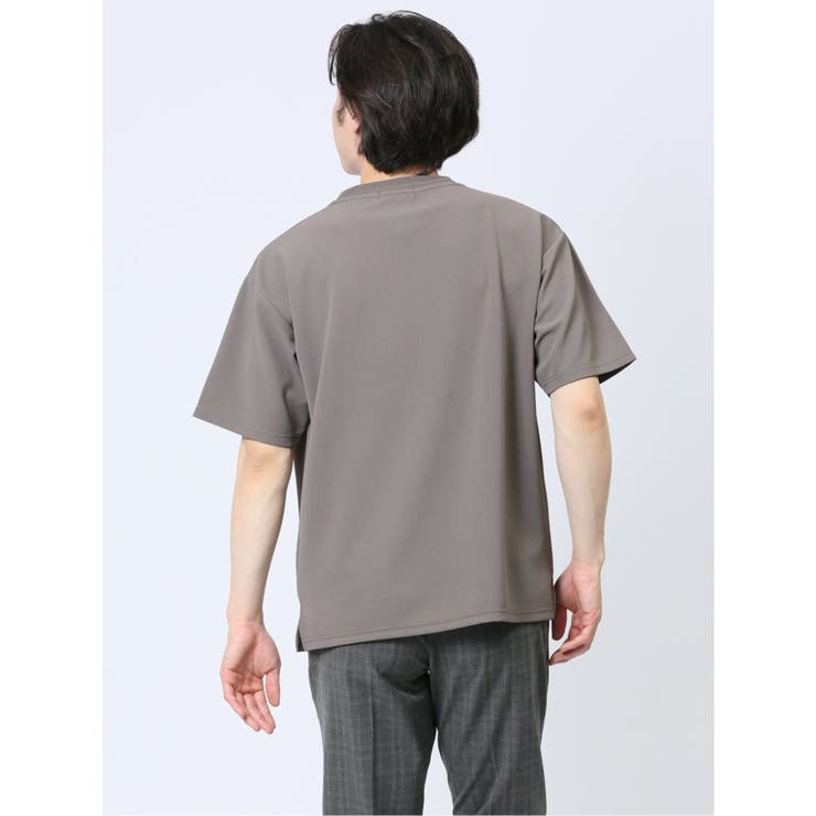 ふくれストライプ クルーネック半袖Tシャツ | TAKA-Q MEN | 詳細画像7 