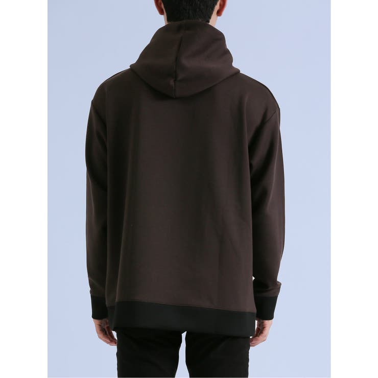 ダンボール リブ配色切替 長袖プルパーカー | TAKA-Q MEN | 詳細画像26 