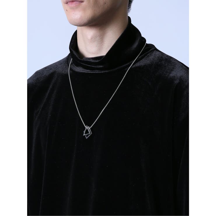ネックレス付き タートル半袖Tシャツ | TAKA-Q MEN | 詳細画像17 