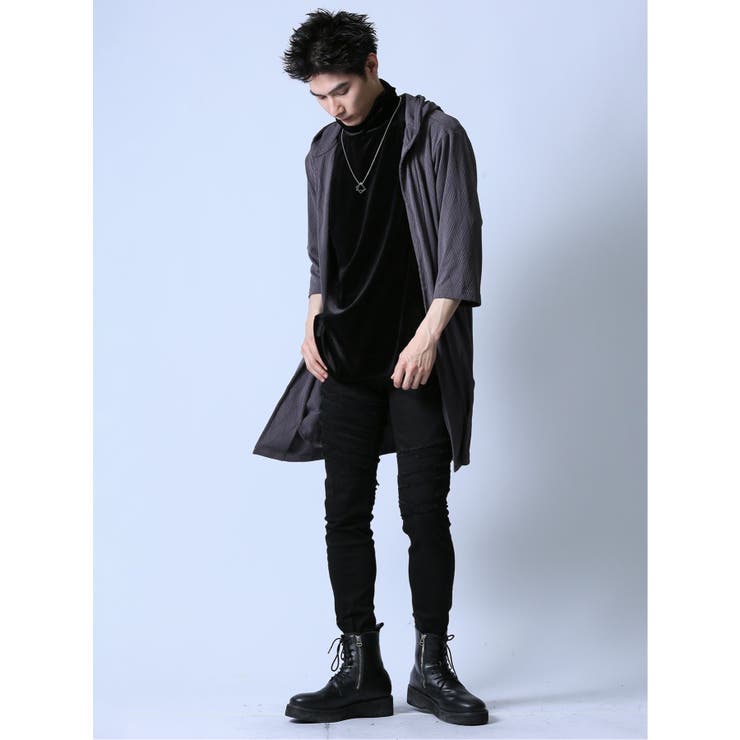 ネックレス付き タートル半袖Tシャツ | TAKA-Q MEN | 詳細画像19 