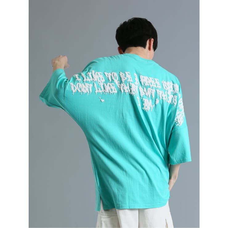 発泡プリント ドルマン半袖BIGＴシャツ | TAKA-Q MEN | 詳細画像22 