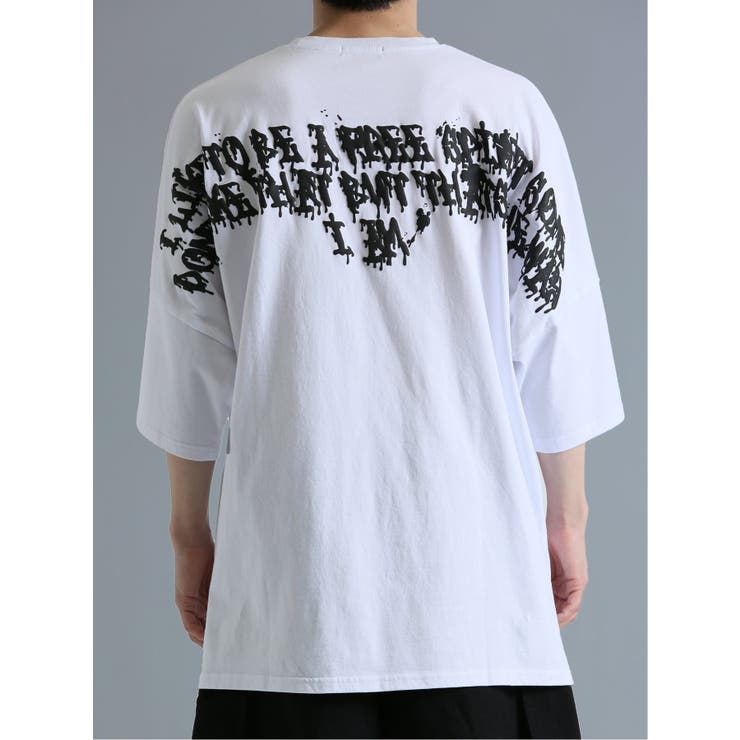 発泡プリント ドルマン半袖BIGＴシャツ | TAKA-Q MEN | 詳細画像7 