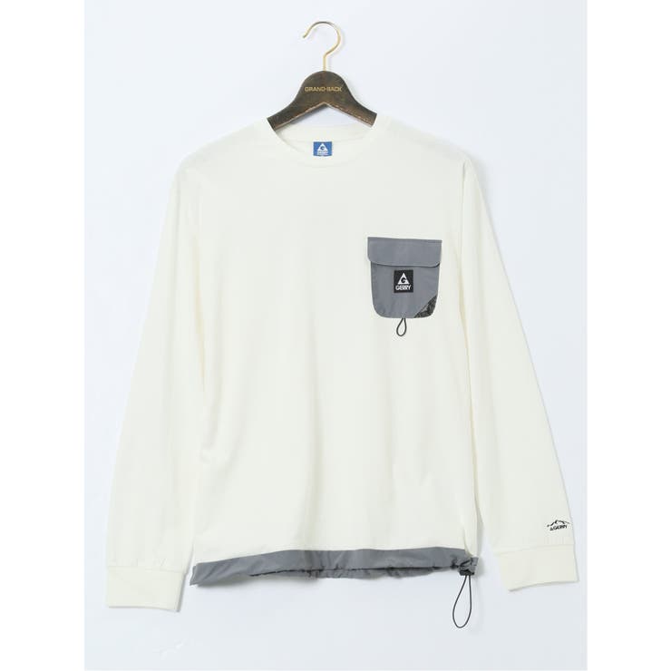 【大きいサイズ】ジェリー/GERRY 胸ポケット付き クルーネック長袖シャツ | TAKA-Q MEN | 詳細画像1 