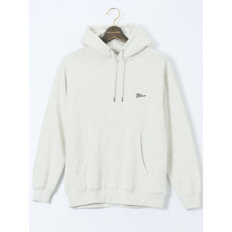 03ライトグレー | 【大きいサイズ】ジェリー/GERRY 裏起毛 バックプリント プルパーカー | TAKA-Q MEN
