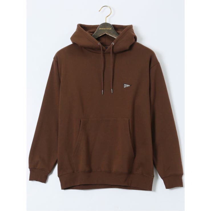 35こげ茶 | 【大きいサイズ】ジェリー/GERRY 裏起毛 バックプリント プルパーカー | TAKA-Q MEN